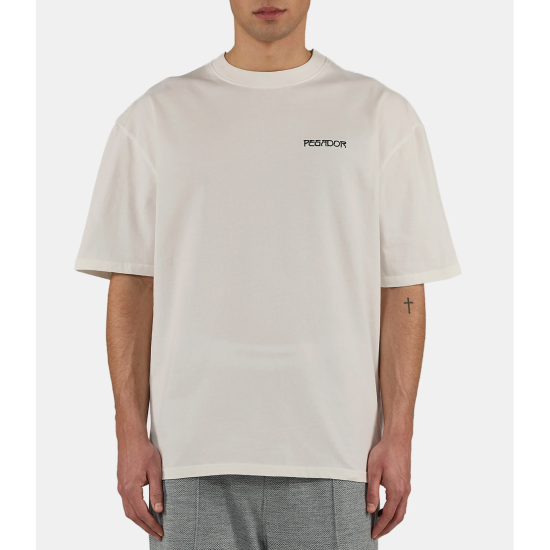 Pegador Stege Oversized Tee Washed Warm White Άσπρο Pegador Stege Oversized Tee Washed Warm White Άσπρο