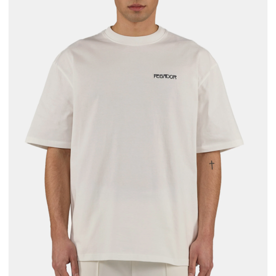 Pegador Ravello Oversized Tee Washed Warm White Άσπρο