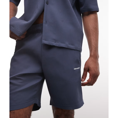 Pegador Troy Plissee Shorts Fog  Μπλε