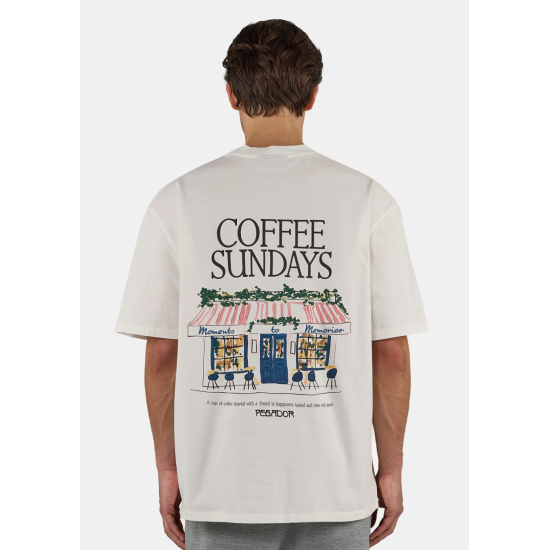 Pegador Stege Oversized Tee Washed Warm White Άσπρο Pegador Stege Oversized Tee Washed Warm White Άσπρο