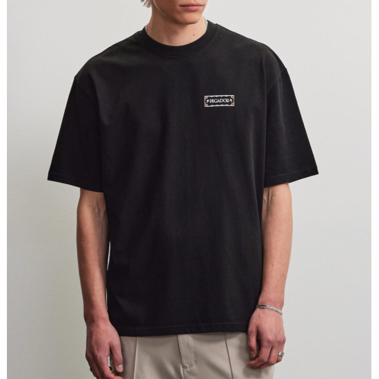 PEGADOR VIBORG OVERSIZED TEE WASHED BLACK Μαύρο