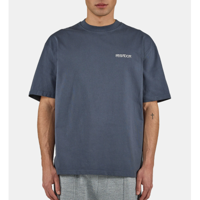 PEGADOR Ravello Oversized Tee Washed Twilight Blue Μπλε