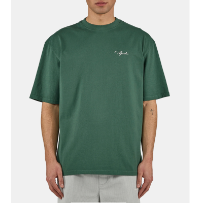 Pike Oversized Tee Washed Solid Green Πράσινο