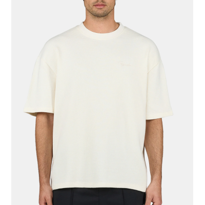 Pegador Signar Oversized Waffle Tee Μπεζ