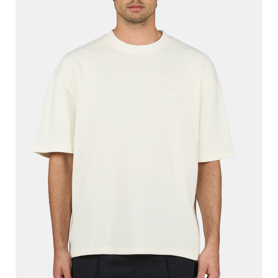 Pegador Signar Oversized Waffle Tee Μπεζ