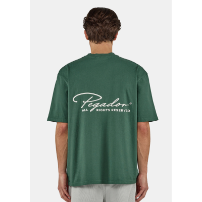Pike Oversized Tee Washed Solid Green Πράσινο