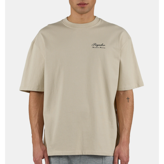 Pegador Morcote Oversized Tee Washed Khaki Beige Μπέζ Pegador Morcote Oversized Tee Washed Khaki Beige Μπέζ