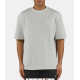 Pegador Signar Oversized Rib Tee Washed Fog Grey Γκρι