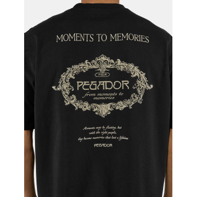 Pegador Reine Oversized Tee Washed Black Μαύρο Pegador Reine Oversized Tee Washed Black Μαύρο