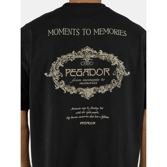 Pegador Reine Oversized Tee Washed Black Μαύρο Pegador Reine Oversized Tee Washed Black Μαύρο