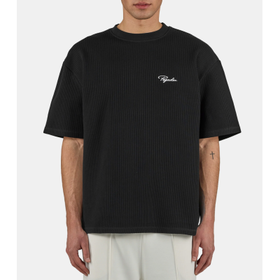Pegador Signar Oversized Rib Tee Washed Black Μαύρο