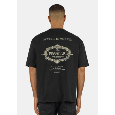 Pegador Reine Oversized Tee Washed Black Μαύρο