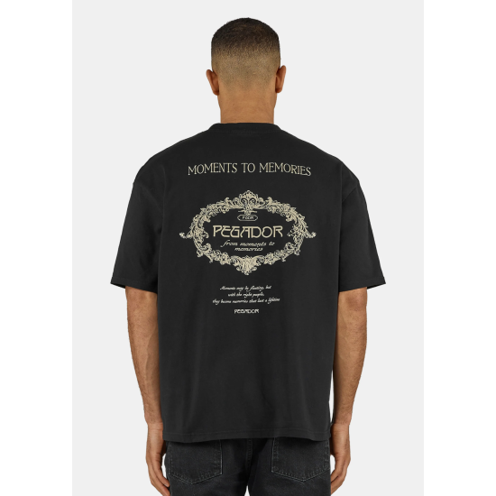 Pegador Reine Oversized Tee Washed Black Μαύρο Pegador Reine Oversized Tee Washed Black Μαύρο