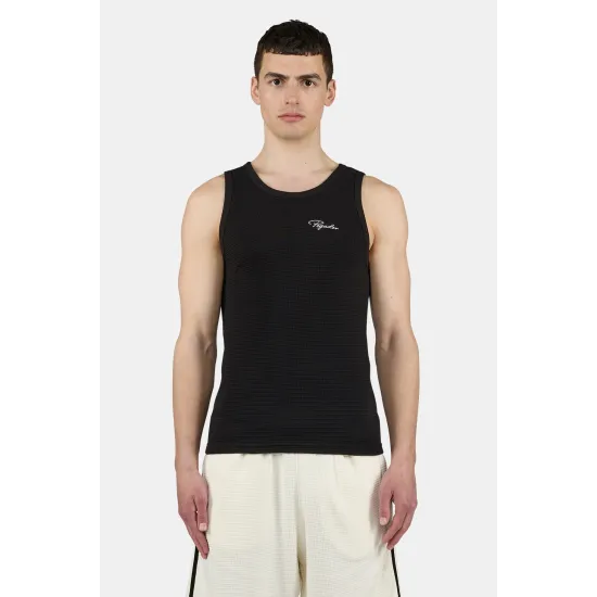 Signar Waffle Undershirt Washed Black