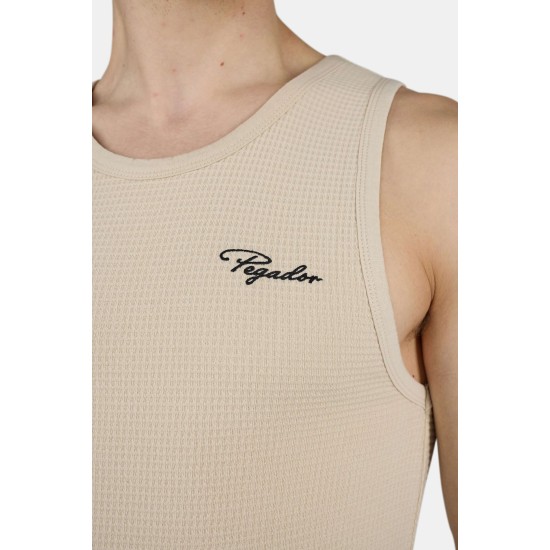 Signar Waffle Undershirt Washed Light Beige