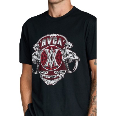 RVCA SABER Tshirt Μαύρο RVCA SABER Tshirt Μαύρο