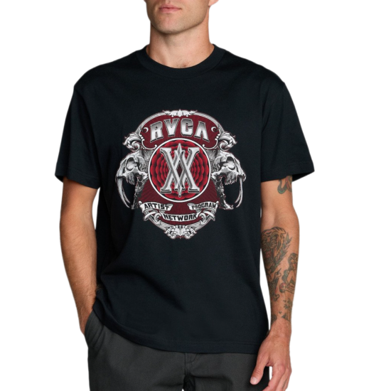 RVCA SABER Tshirt Μαύρο