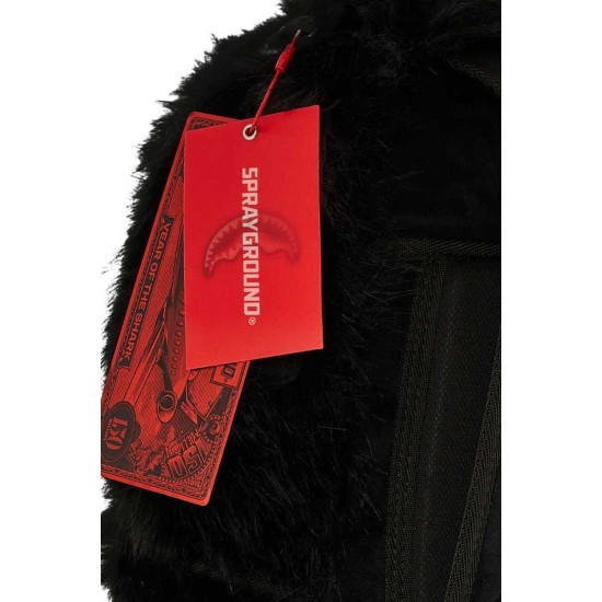 PRAYGROUND Fur Cray Dlxsf Backpack Μαύρο