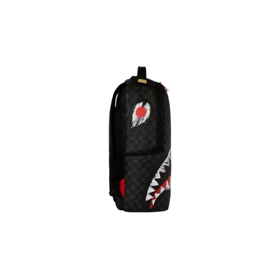  Sprayground Scribble Shark Check Dlxsv Backpack Μαύρο