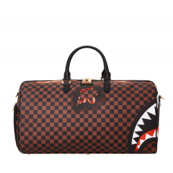 Sprayground SHARKS IN PARIS UNSTOPPABLE DUFFLE Καφέ