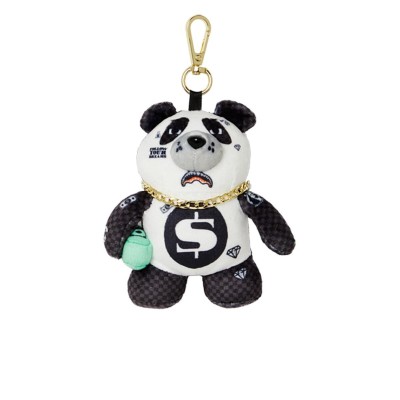 Sprayground Panda Bear Keychain Μαύρο