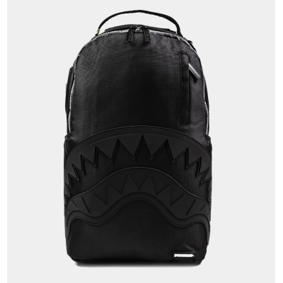 Sprayground Printed Zipper Shark Μαύρο