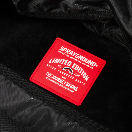 Sprayground Printed Zipper Shark Μαύρο Sprayground Printed Zipper Shark Μαύρο