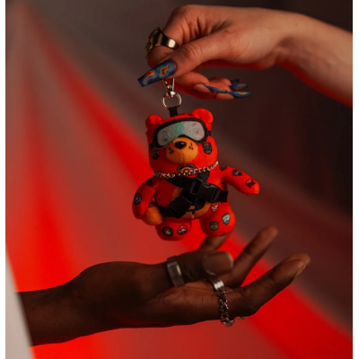 Sprayground Global Expedition Bear Keychain Κόκκινο