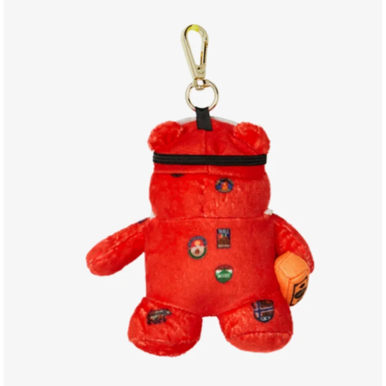 Sprayground Global Expedition Bear Keychain Κόκκινο