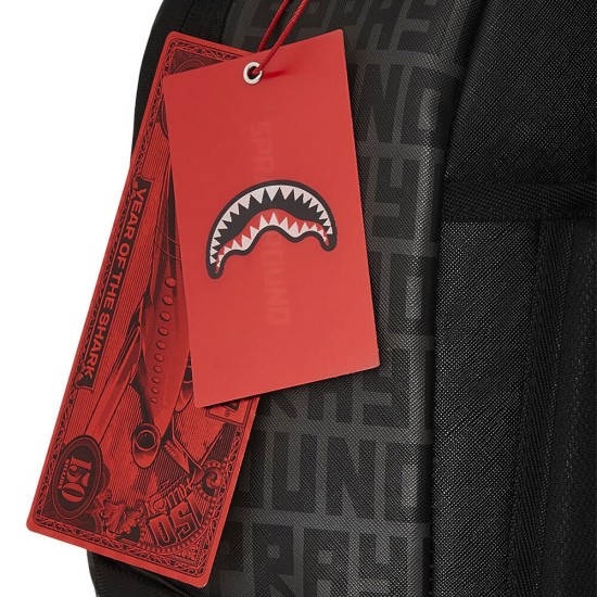 Sprayground Shark Central Split Infinity Dlxs Mαύρο