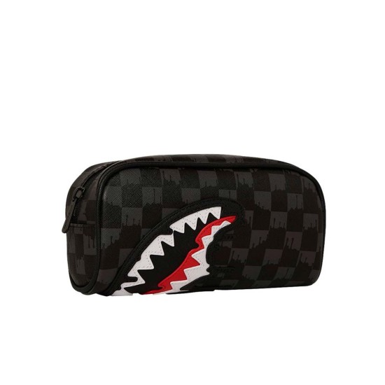 Sprayground Dripping Sharks In Paris Pencil Pouch Mαύρο