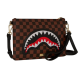 SPRAYGROUND SAWTOOTH SHARKS IN PARIS CROSSOVER CLUTCH BAG Καφέ