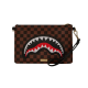 SPRAYGROUND SAWTOOTH SHARKS IN PARIS CROSSOVER CLUTCH BAG Καφέ
