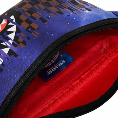 Sprayground Core Embossed Check Cargo Crossbody Bag Μωβ Sprayground Core Embossed Check Cargo Crossbody Bag Μωβ