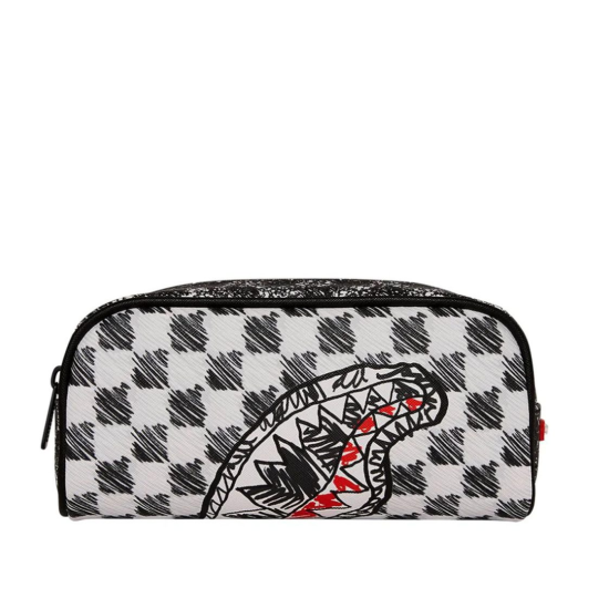 Sprayground MIX AND MATCH SCRIBBLE PENCIL POUCH Μαύρο