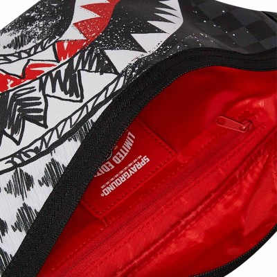 Sprayground Mix & Match Scribble Waist Bag Μαύρο