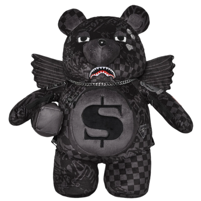 SPRAYGROUND 3AM CHECK WINGMAN BEAR BACKPACK Μαύρο