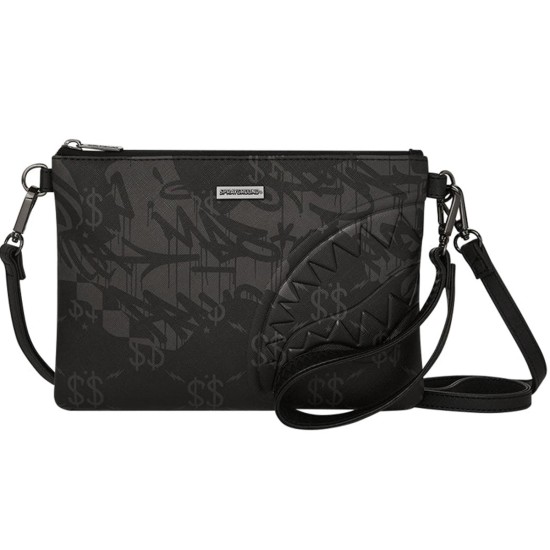 Sprayground 3AM Check Crossover Clutch Μαύρο