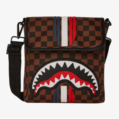 SPRAYGROUND Machine Francaise Messenger Sling Καφέ SPRAYGROUND Machine Francaise Messenger Sling Καφέ