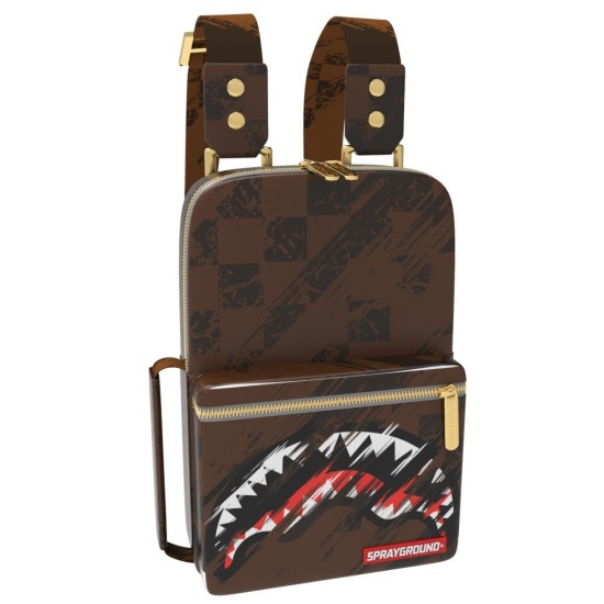 Sprayground SMEARED GRUNGE OG SLING Καφέ