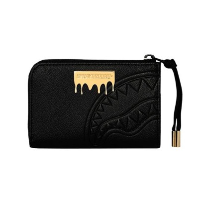 SPRAYGROUND gold brick lux WALLET Μαύρο