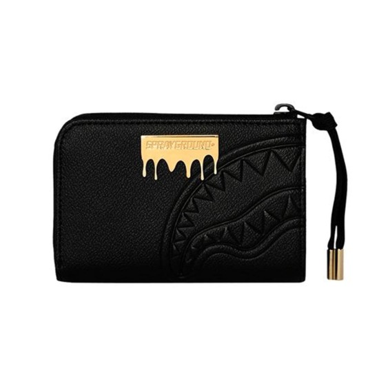 SPRAYGROUND gold brick lux WALLET Μαύρο