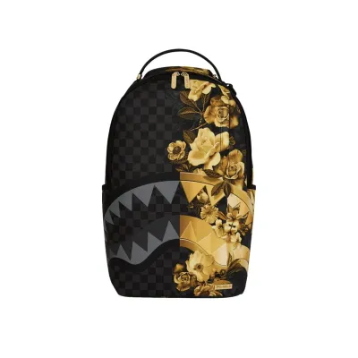 SPRAYGROUND GOLD FLORAL REMIX BACKPACK Μαύρο