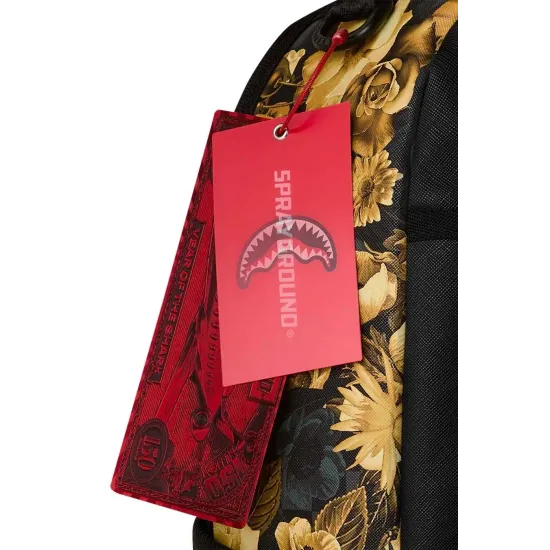 SPRAYGROUND GOLD FLORAL REMIX BACKPACK Μαύρο