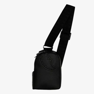 SPRAYGROUND Gold Brick Lux Backpack Sling Μαύρο