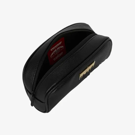 SPRAYGROUND Silver Side Drip Black Check Pencil Pouch Μαύρο