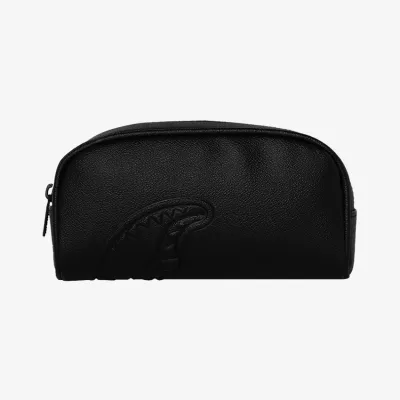 SPRAYGROUND Silver Side Drip Black Check Pencil Pouch Μαύρο