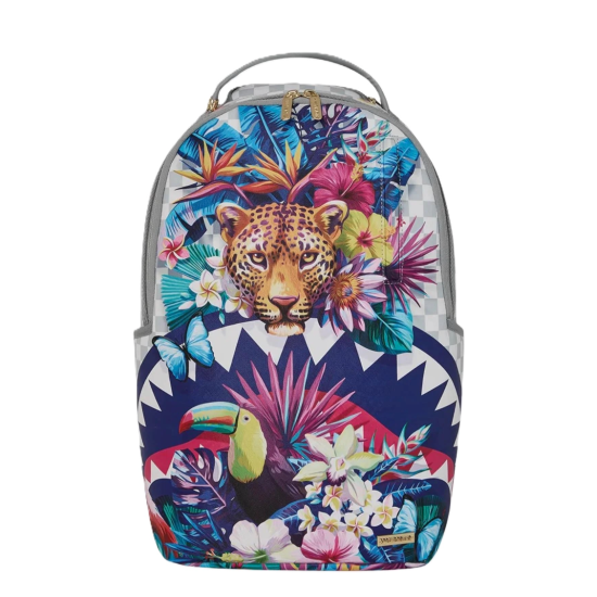 SPRAYGROUND FLOWERING JUNGLE SHARK BACKPACK Πολύχρωμο SPRAYGROUND FLOWERING JUNGLE SHARK BACKPACK Πολύχρωμο
