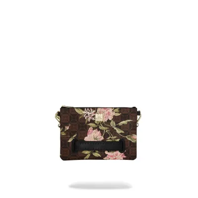 Sprayground AI HENNY FLORAL CROSSBODY POUCHETTE Καφέ Sprayground AI HENNY FLORAL CROSSBODY POUCHETTE Καφέ