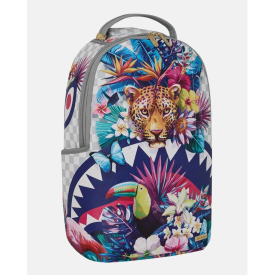 SPRAYGROUND FLOWERING JUNGLE SHARK BACKPACK Πολύχρωμο SPRAYGROUND FLOWERING JUNGLE SHARK BACKPACK Πολύχρωμο